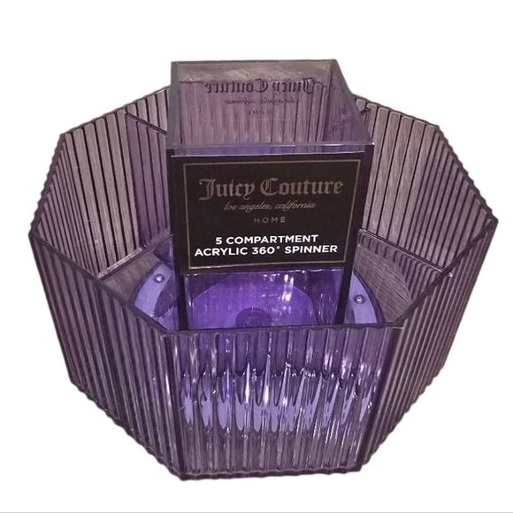Juicy Couture Home 5-Compartment Acrylic 360° Spinner - Picture 3 of 6